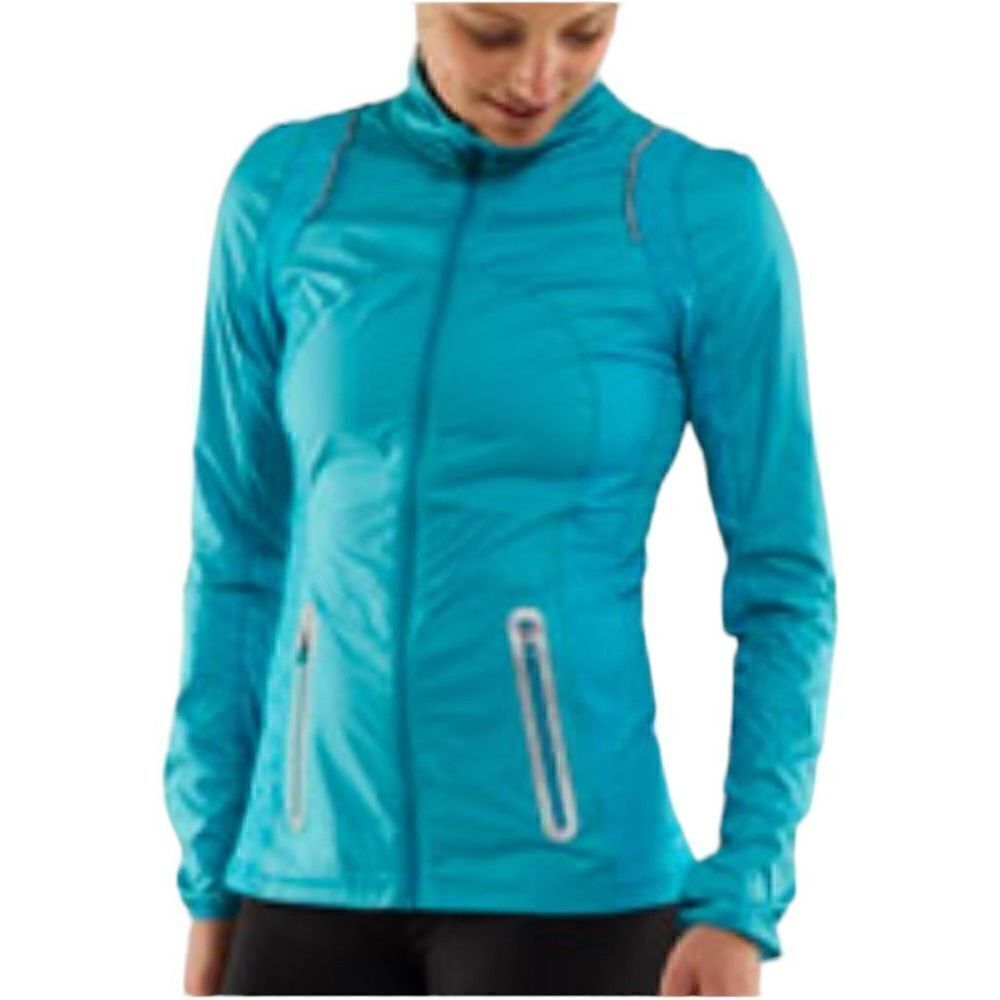 Lululemon Featherweight Hybrid Jacket Run Rare Hard to Find Surge Blue Teal 8
